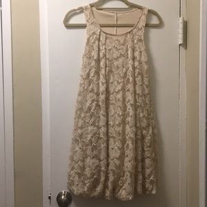 Beige Sparkle Dress